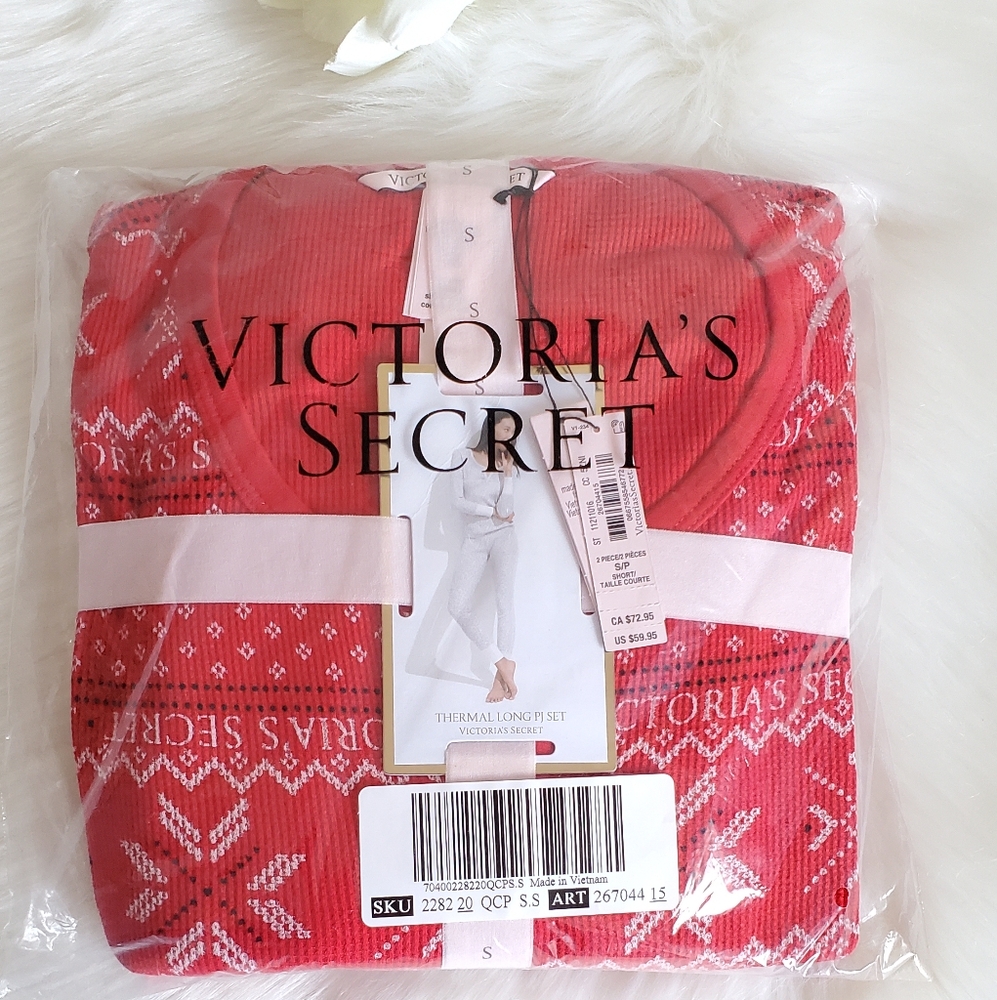 Victoria's Secret Thermal Long PJ Set Size S